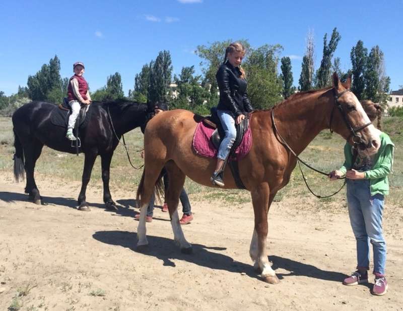 Воспитанники воскресной школы побывали в конном клубе «Golden Horse»